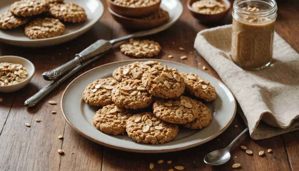 cookies banane avoine beurre de cacahuète