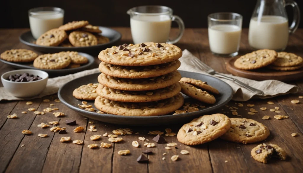 cookie avoine banane chocolat